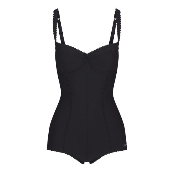 NWT Skims X Dolce Gabbana Bodysuit Black - Picture 3 of 8